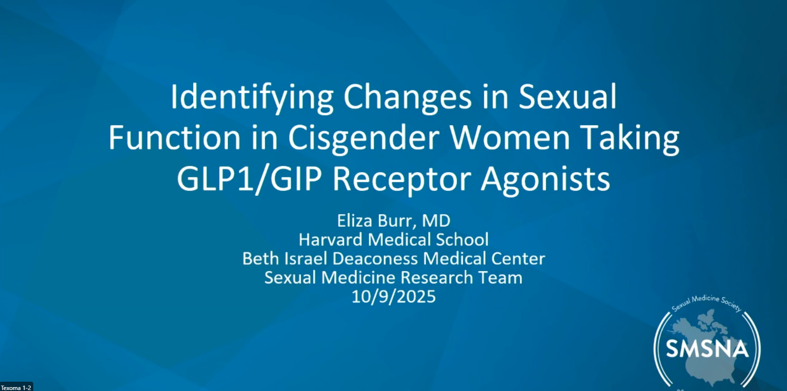 GLP1 and GLP1/GIP Receptor Agonists and Female Sexual Function: Insights from the 26th SMSNA Annual Fall Scientific Meeting